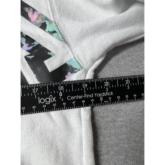 Victorias Secret Pink GRAPHIC Triumph White Pullover SLOUCHY CAMPUS CREW XS - Picture 6 of 7
